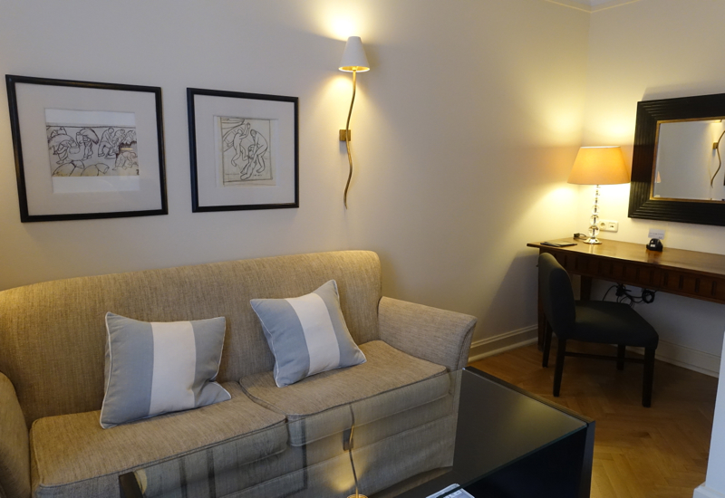 Classic Room Sofa and Desk, Hotel Astoria St. Petersburg Review