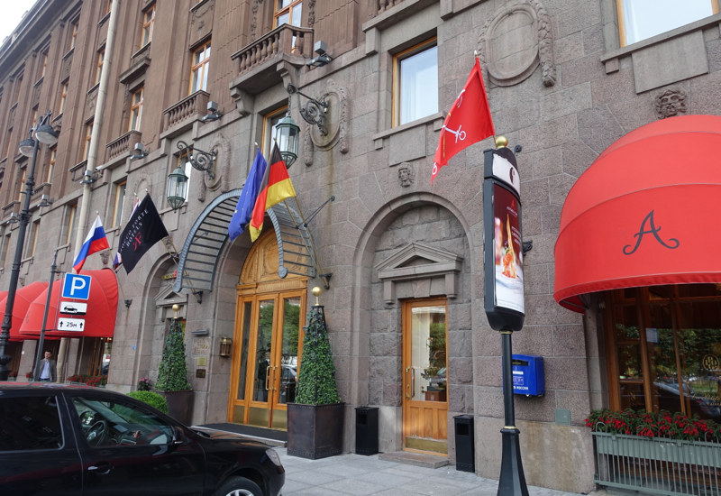 Entrance, Hotel Astoria St. Petersburg, Russia