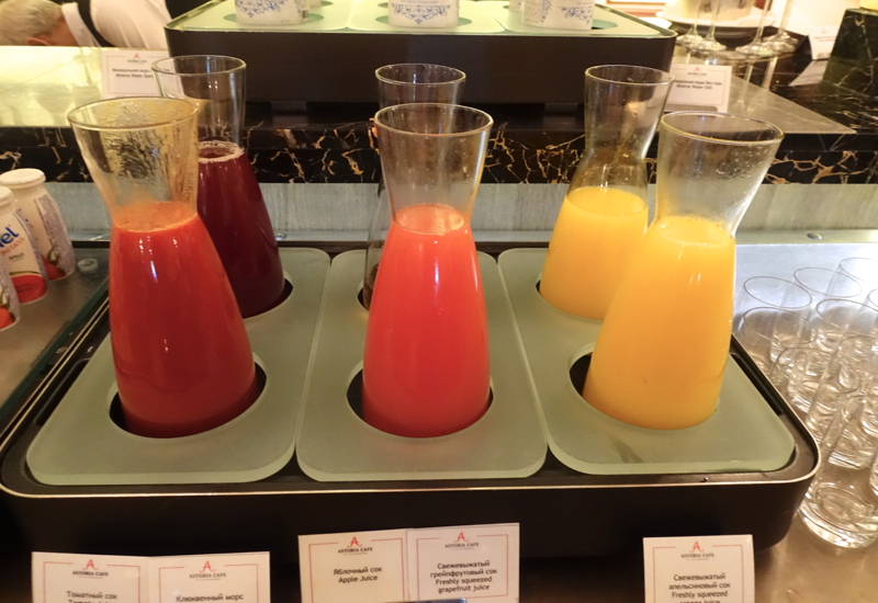 Fresh Squeezed Orange Juice, Cafe Astoria Buffet Breakfast Review