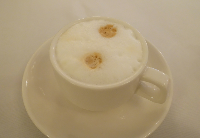 Cappuccino, Cafe Astoria Breakfast Review, St. Petersburg