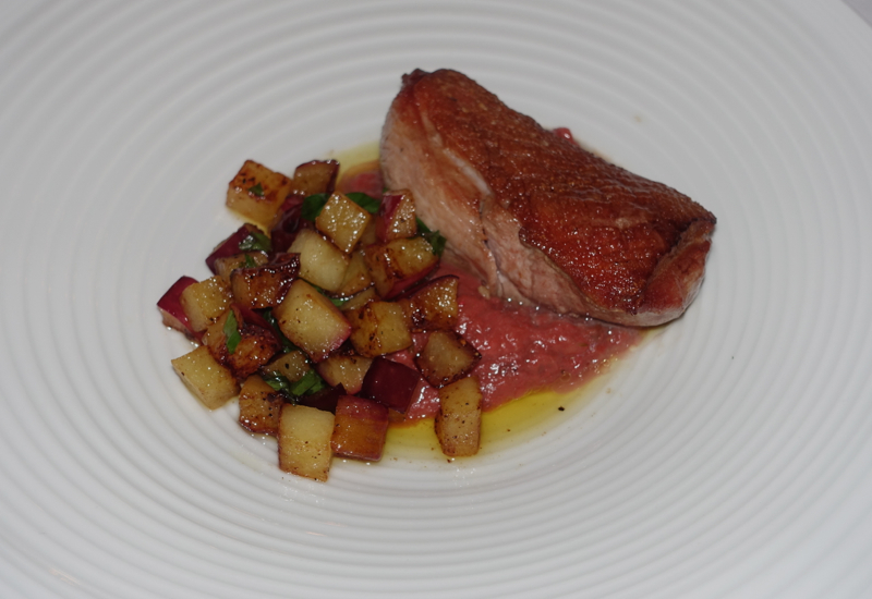 Duck with Rhubarb and Apples, Cafe Astoria Review