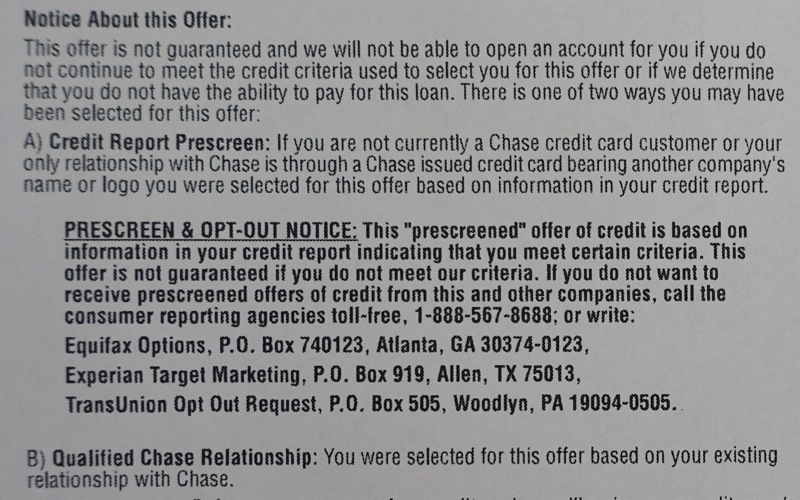 Pre-Approval for Chase Sapphire Reserve Based on Chase Relationship