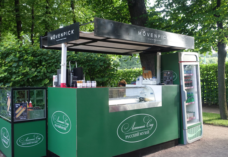 Movenpick Ice Cream Stand, Summer Garden, St. Petersburg Russia