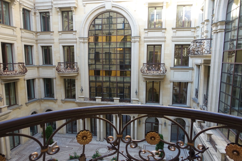 Juliet Balcony and Courtyard View, St. Regis Moscow Superior Room Review