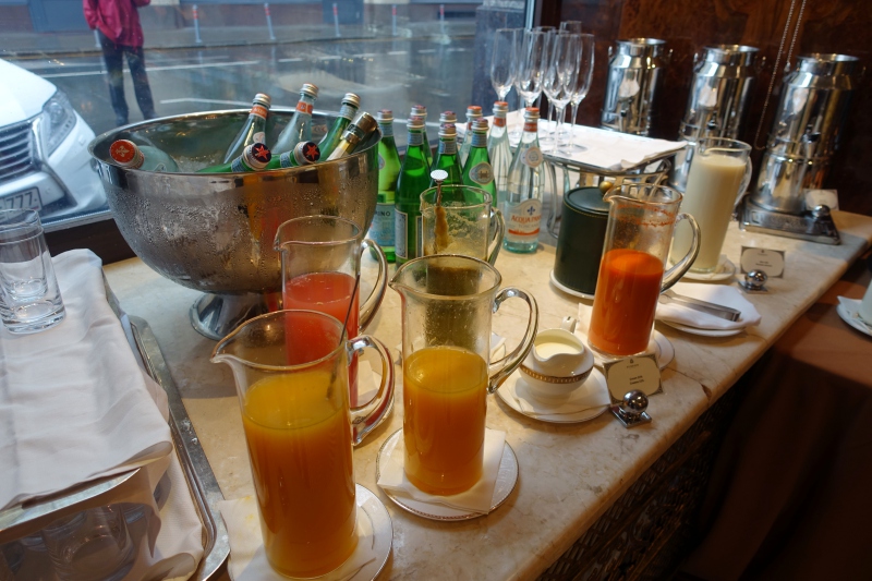 Fresh Squeezed Juices, St. Regis Moscow Breakfast Review