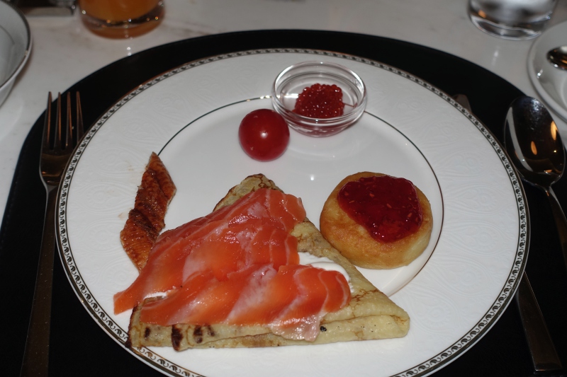 Blini with Smoked Salmon and Syrniki, St. Regis Moscow Breakfast Review