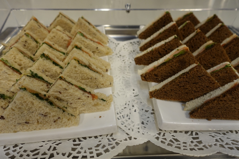 Sandwiches, DME Airport Business Class Lounge Review