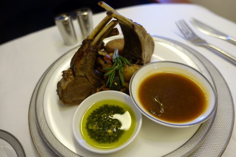 Lamb Rack, Singapore First Class Review, 777