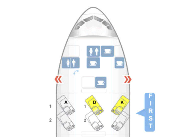 Cathay Pacific First Class Seat Map