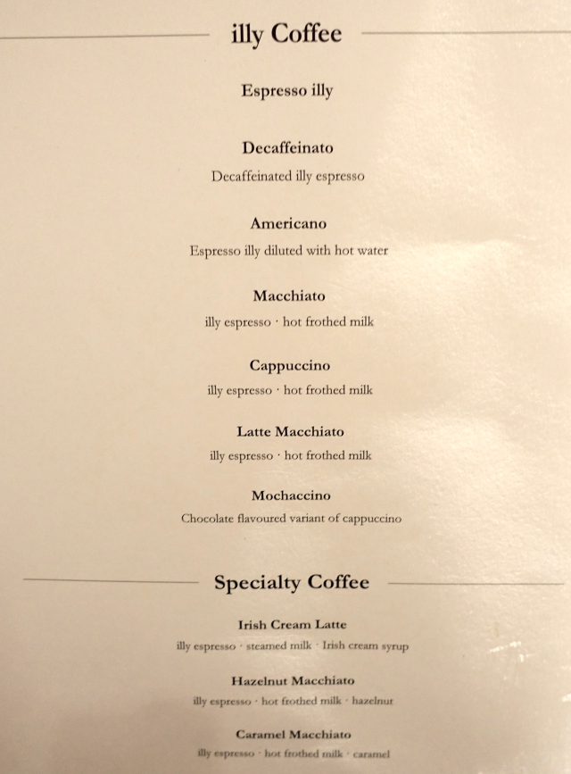Espresso Drink Menu, The Pier Business Class Lounge Review, HKG