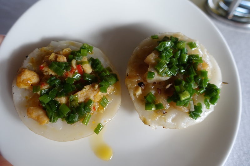 Scallop and Chicken Rice Cakes, Amanoi Afternoon Tea