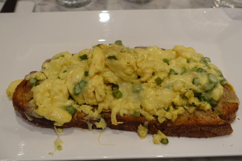 Asparagus and Truffled Egg Tartine, Maison Kayser NYC Review