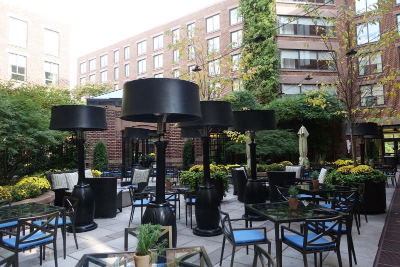 Four Seasons Washington, DC Courtyard During the Day