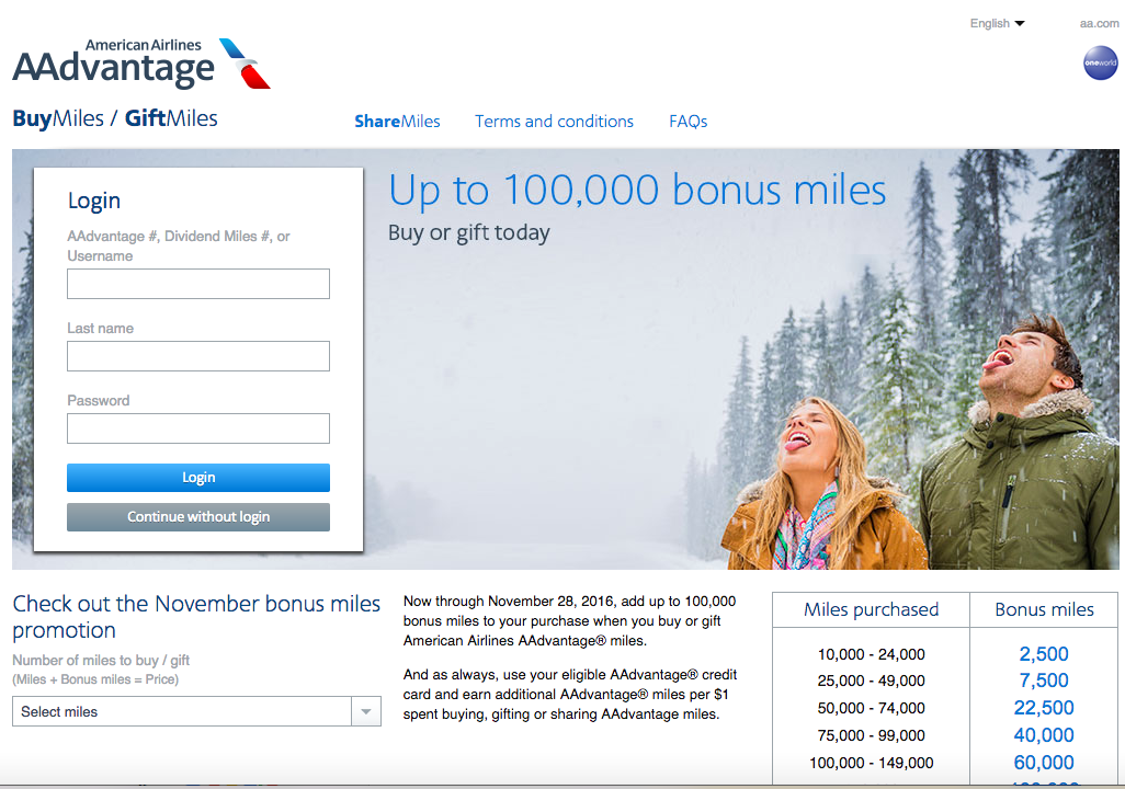 Buy AAdvantage Miles with 100K Bonus? Not Worth It for Most