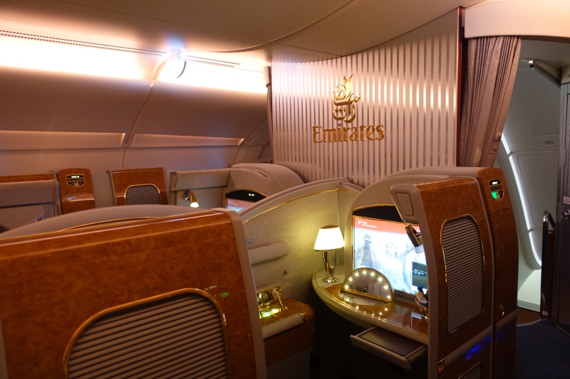 Emirates A380 First Class Cabin