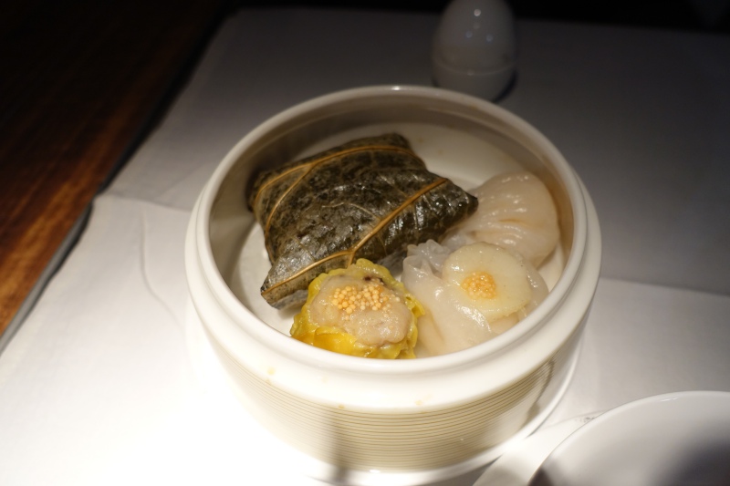 Breakfast Dim Sum, Cathay Pacific First Class Review