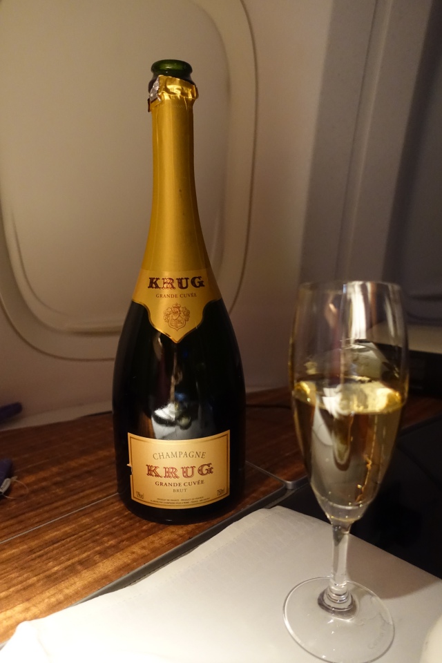 Krug Champagne, Cathay Pacific First Class Review