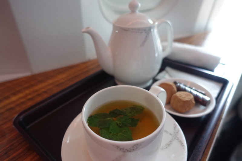 Tea and Pralines, Cathay Pacific First Class Review