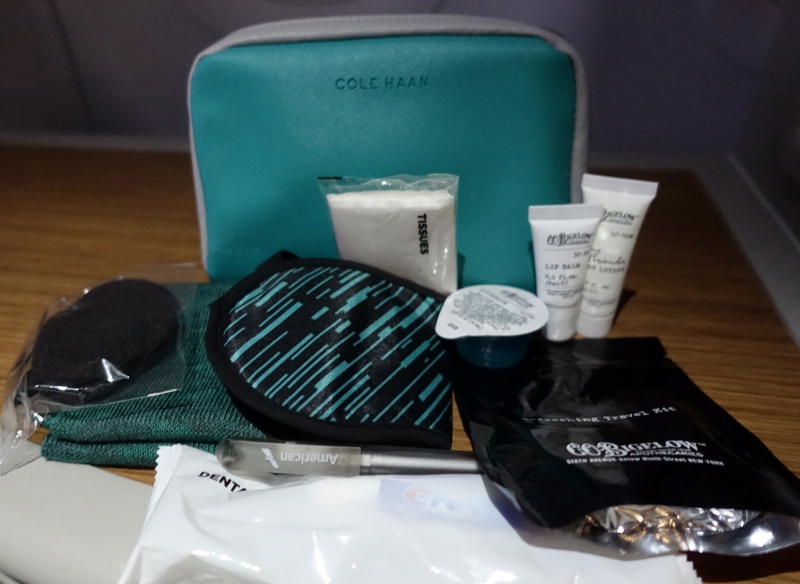 Cole Haan Amenity Kit, American First Class A321 Transcon 