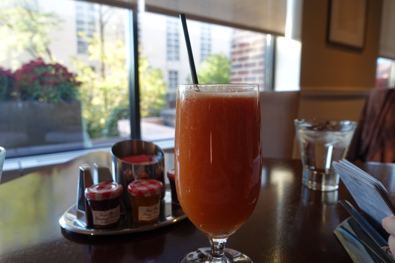 Freshly Squeezed Watermelon-Orange Juice, Seasons Restaurant Review