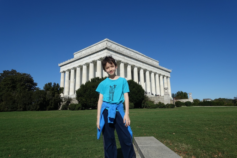 Outside the Lincoln Memorial, Washington, DC