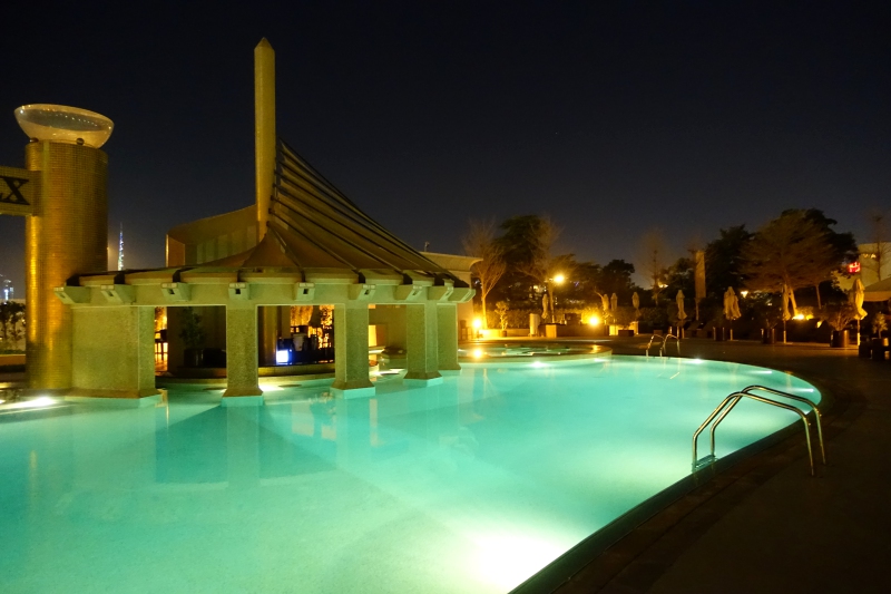 Outdoor Pool, Raffles Dubai Review