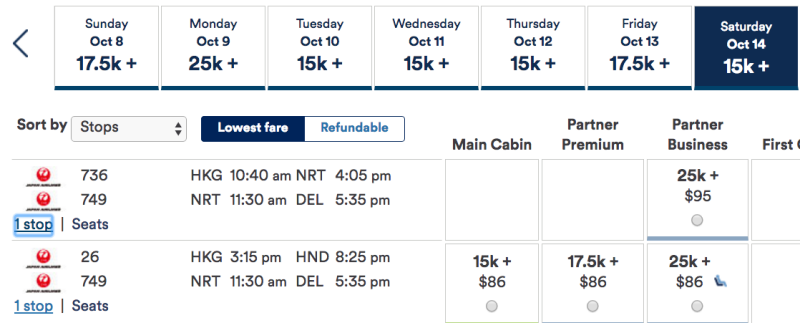 JAL Intra-Asia Award with Stopover in Tokyo Using Alaska Miles