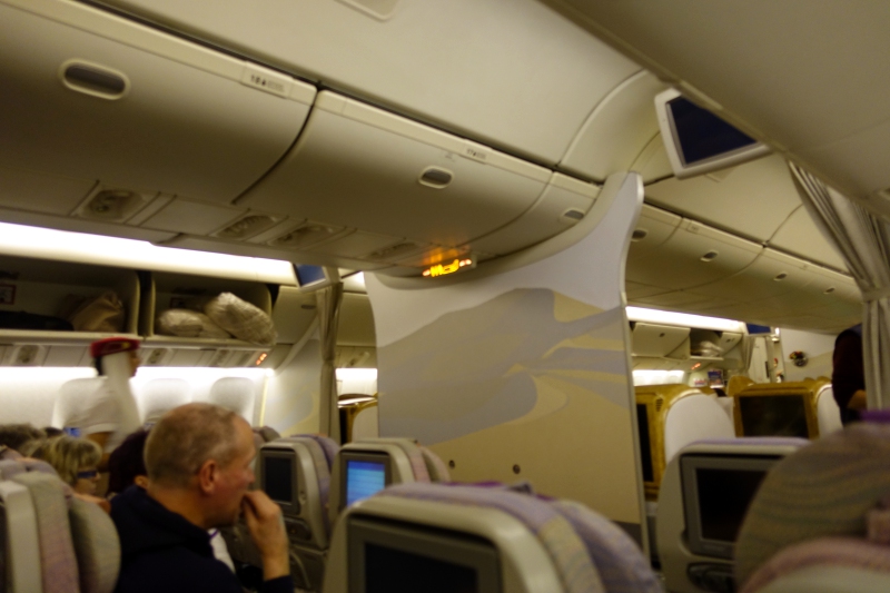 Emirates Economy Class Review-View Towards Business Class