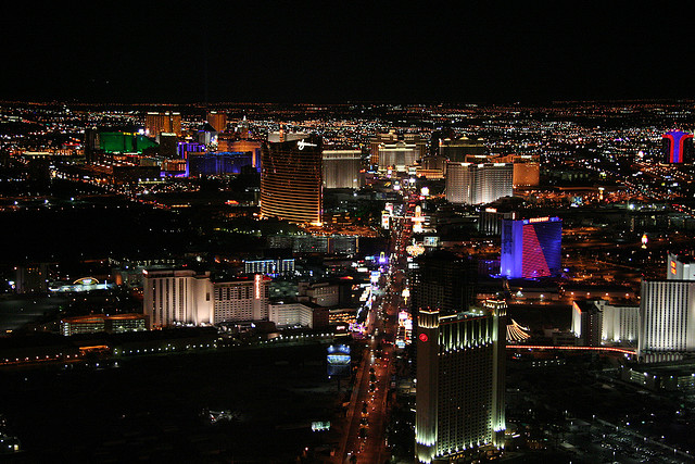 The lights of Las Vegas