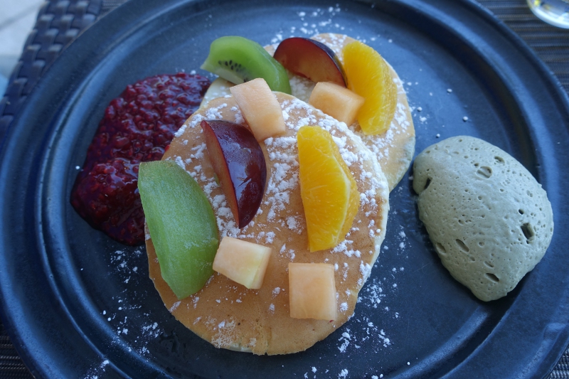Buttermilk Pancakes with Fruit, Park Hyatt Maldives Review