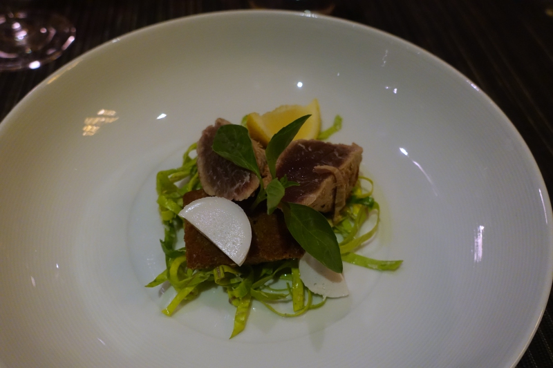 Skip Jack Tuna and Spiced Reef Fish Cake, Island Grill, Park Hyatt Maldives