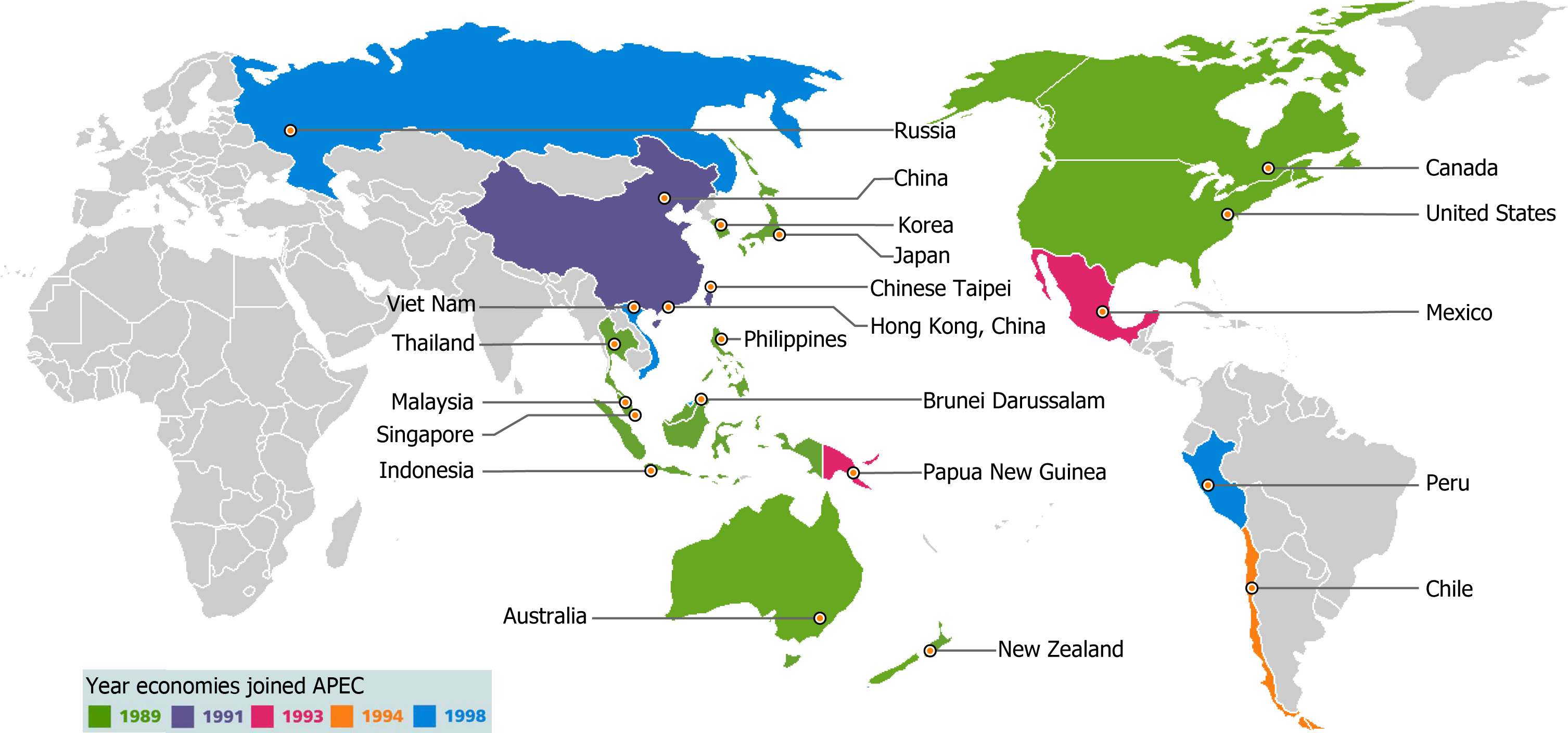 Карта apec business travel