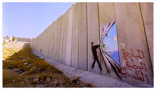 Banksy graffiti, West Bank