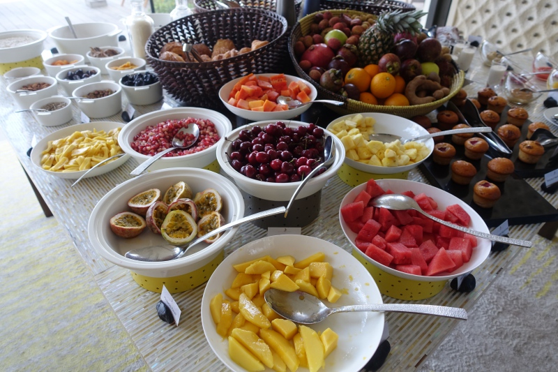 Breakfast Fruit, Cheval Blanc Randheli Review, Maldives