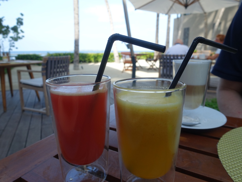 Fresh Squeezed Juices, Breakfast at Cheval Blanc Randheli