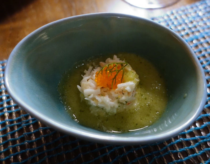 Amuse Bouche with Fresh Crab, The Deelani, Cheval Blanc Randheli Review