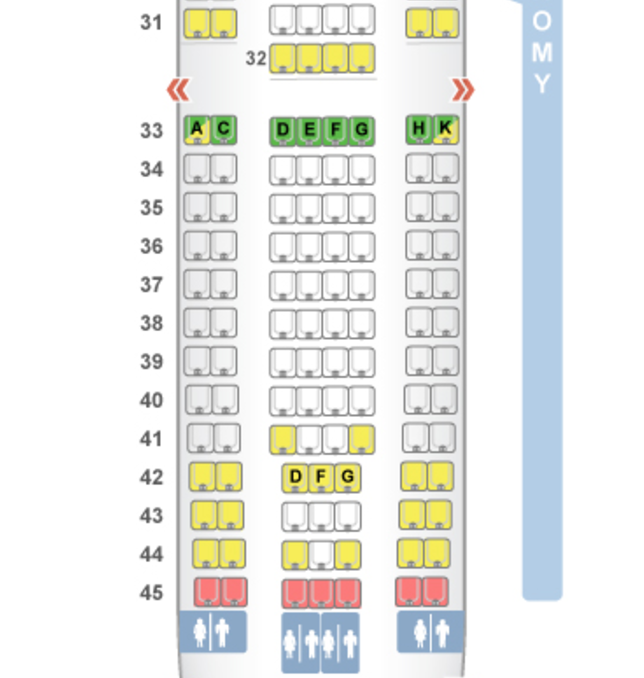 Etihad Economy Seat Map A330-200 Review