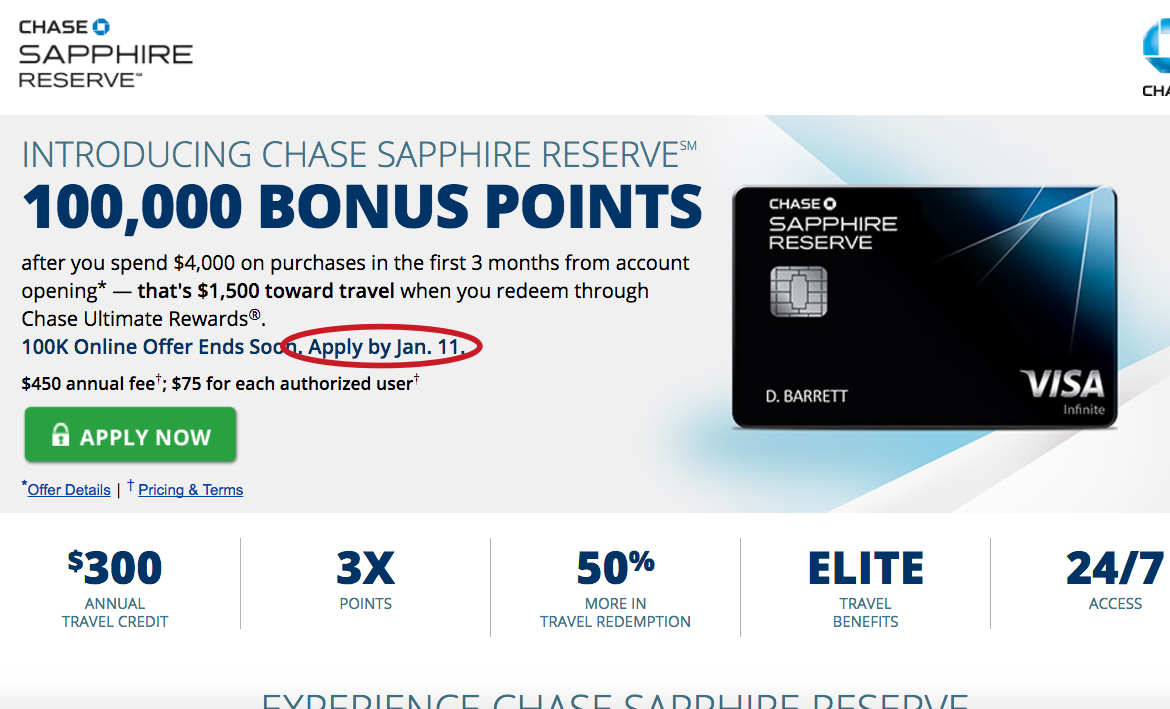 chase sapphire reserve login