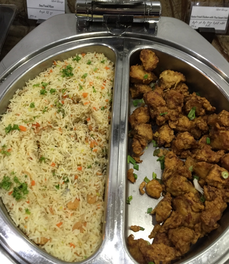 Rice and Fried Chicken, Male Airport Business Class Lounge Review