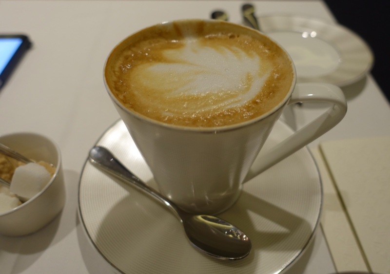 Cappuccino, Etihad First Class Lounge Abu Dhabi Review