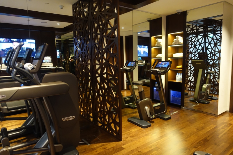 Fitness Center, Etihad First Class Lounge Abu Dhabi Review