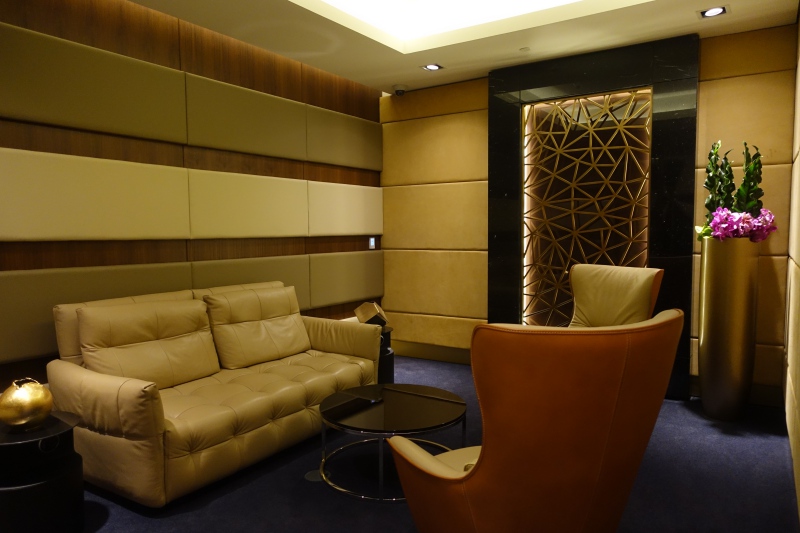 The Residence Seating Area, Etihad First Class Lounge Abu Dhabi Review