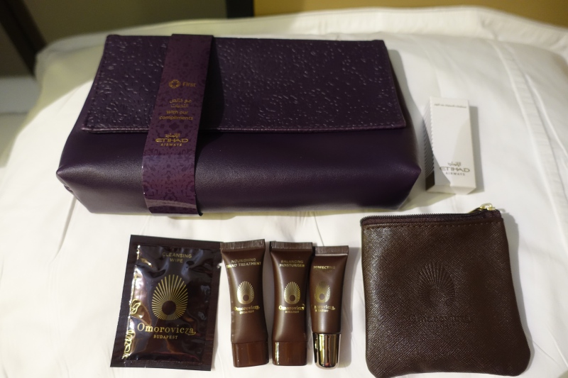 Etihad airline amenity kit Luxe beautiful case