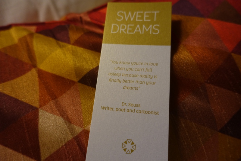 Dr. Seuss Quote, Etihad First Class A380 Turndown Service