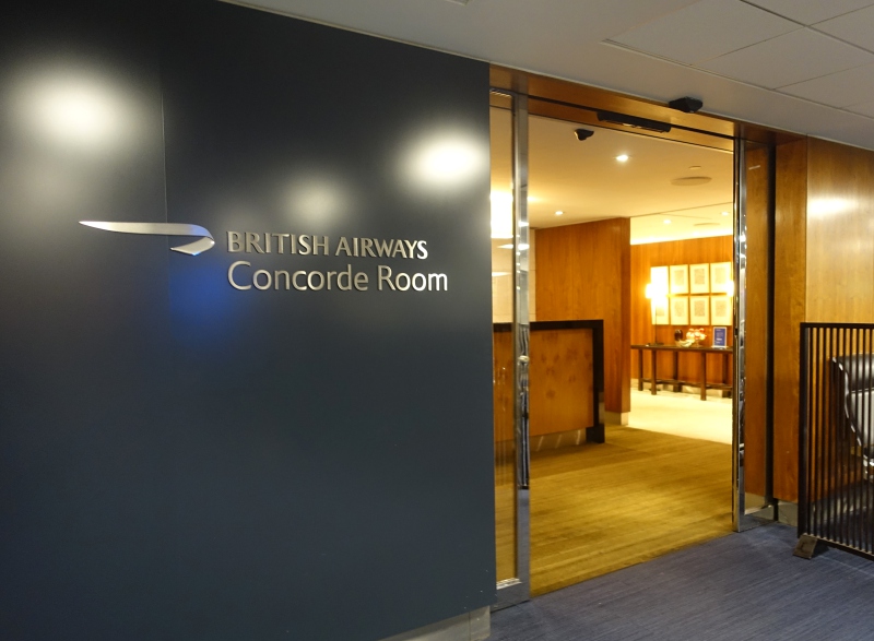 Entrance, British Airways Concorde Room New York JFK