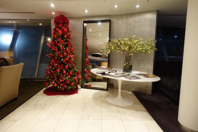 Christmas Tree, British Airways Concorde Room New York JFK Review