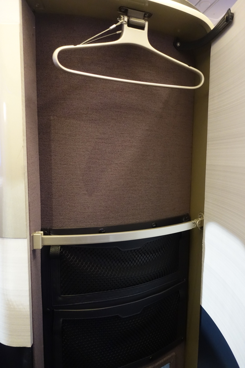 Coat Closet, British Airways First Class Review, 747