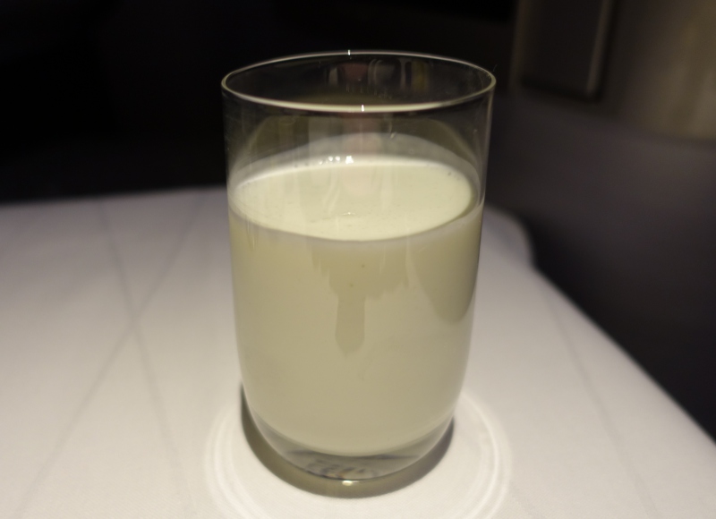Lime and Mint Smoothie, British Airways First Class Review