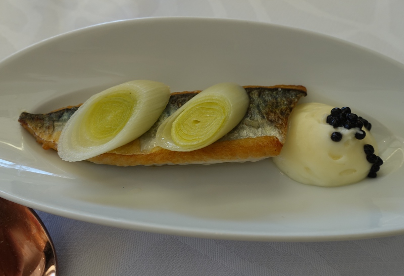 Roasted Mackerel with Truffle Mashed Potatoes, Le Park 45 Review, Cannes