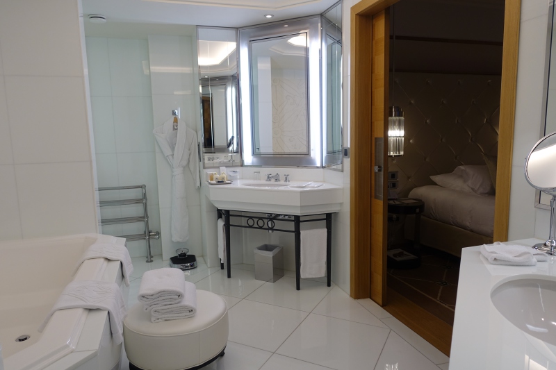 Prestige Suite Bathroom, Grand Hyatt Cannes Martinez Review